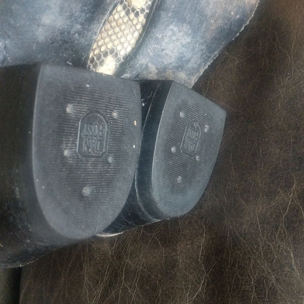 Dan Post Vintage Western Python And Black Leather… - image 6